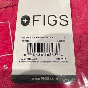 Figs Women's Fair Isle Salta Underscrub Longsleeve Pink